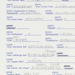 Western questionnaire, answ...