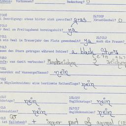 Western questionnaire, answ...