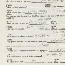 Western questionnaire, answ...