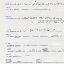 Western questionnaire, answ...