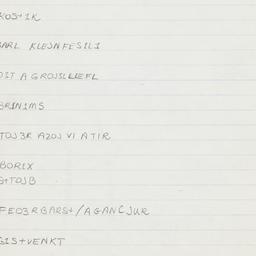 Eastern questionnaire, blue...
