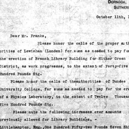 Carnegie Public Library, Le...