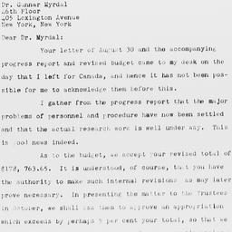 Letter from Frederick P. Ke...