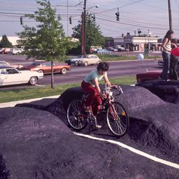 Children standing on submer...