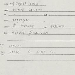 Eastern questionnaire, answ...