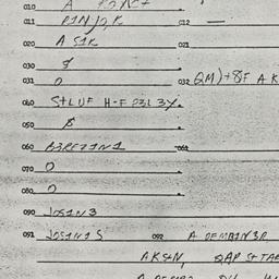 Eastern questionnaire, answ...