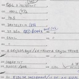 Eastern questionnaire, answ...