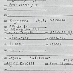 Eastern questionnaire, answ...