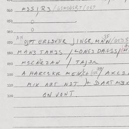 Eastern questionnaire, answ...