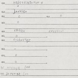 Eastern questionnaire, answ...
