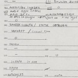 Eastern questionnaire, answ...
