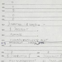 Eastern questionnaire, answ...
