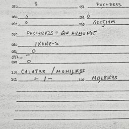 Eastern questionnaire, answ...