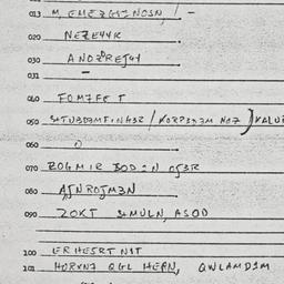 Eastern questionnaire, answ...
