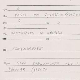 Eastern questionnaire, answ...