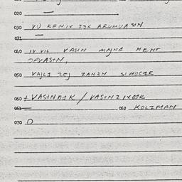 Eastern questionnaire, answ...