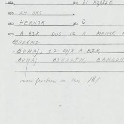Eastern questionnaire, answ...