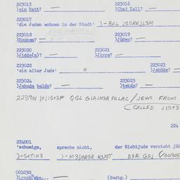 Western questionnaire, answ...