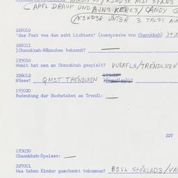Western questionnaire, answ...