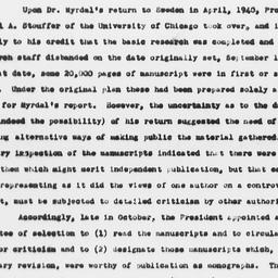 Memorandum on the Status of...
