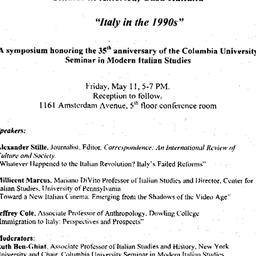 Announcements, 2001-05-11. ...