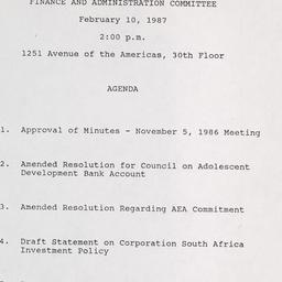 Meeting of the Finance and ...