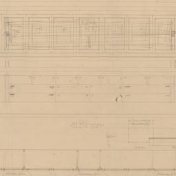 Sideboard elevation, sectio...