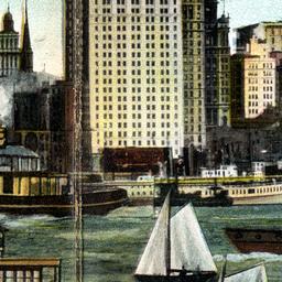 View of New York City, Rive...
