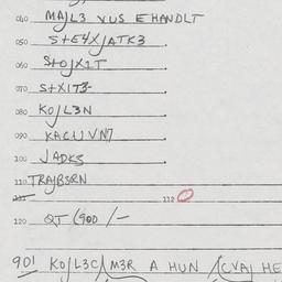 Eastern questionnaire, answ...
