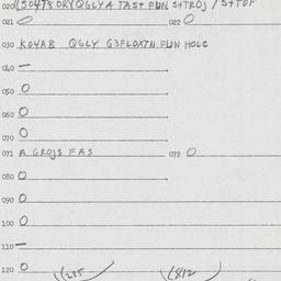 Eastern questionnaire, answ...