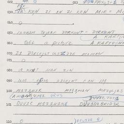Eastern questionnaire, answ...