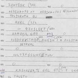 Eastern questionnaire, answ...
