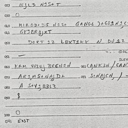 Eastern questionnaire, answ...