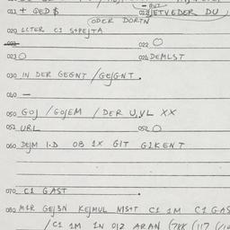 Eastern questionnaire, answ...