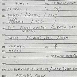 Eastern questionnaire, answ...
