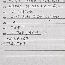 Eastern questionnaire, answ...