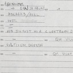 Eastern questionnaire, answ...