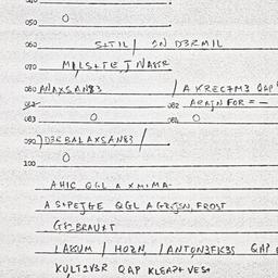 Eastern questionnaire, answ...