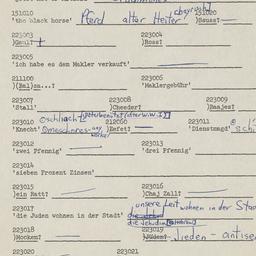 Western questionnaire, answ...