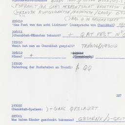 Western questionnaire, answ...