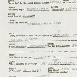 Western questionnaire, answ...