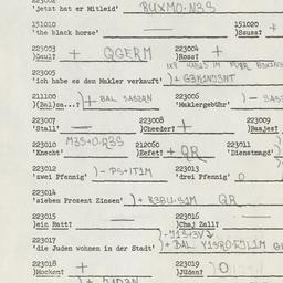 Western questionnaire, answ...