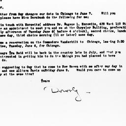 Letter from Dorothy Swaine ...