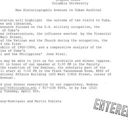 Announcements, 2006-04-06. ...