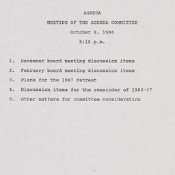 Agenda Committee