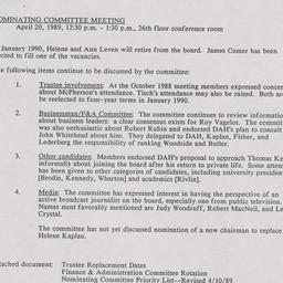Nominating Committee