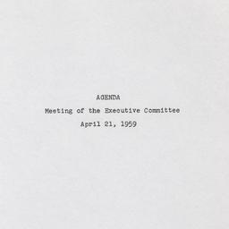 Executive Committee Meeting