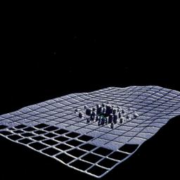 Computer model of topography.