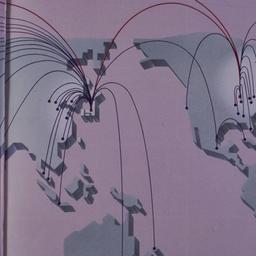 Map showing connections acr...