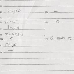 Eastern questionnaire, answ...
